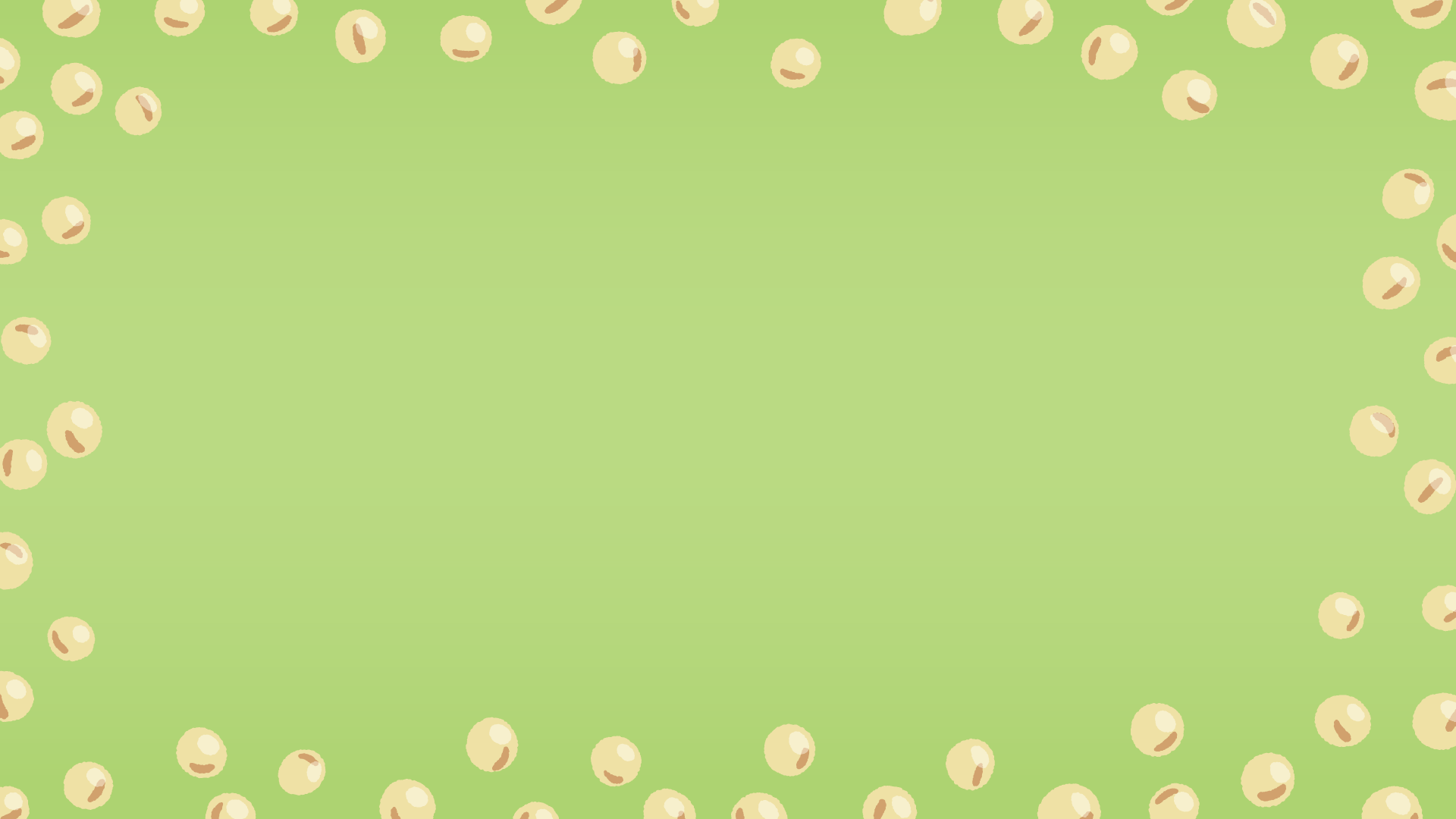 大豆の背景素材のフリーイラスト Clip art of soy-beans background
