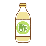 お酢のフリーイラスト Clip art of vinegar