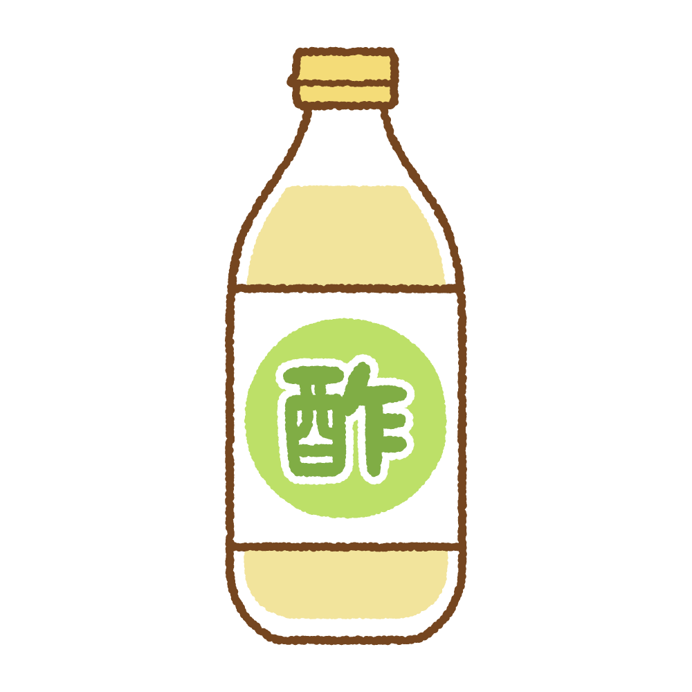 お酢のフリーイラスト Clip art of vinegar