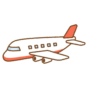 飛行機のフリーイラスト Clip art of airplanea