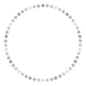 ドットの丸フレーム素材のフリーイラスト Clip art of dot circle frame