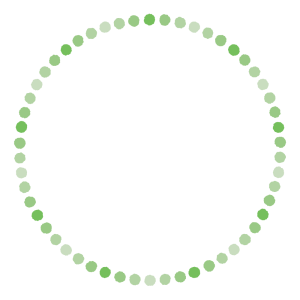 ドットの丸フレーム素材のフリーイラスト Clip art of dot circle frame