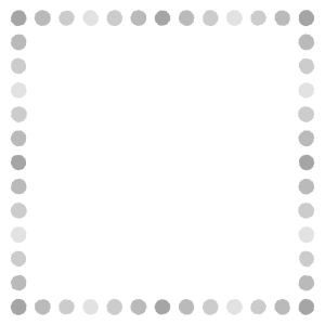 ドットの正方形フレーム素材のフリーイラスト Clip art of dot square frame