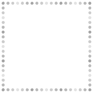 ドットの正方形フレーム素材のフリーイラスト Clip art of dot square frame