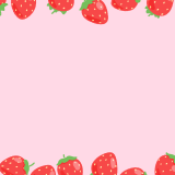 イチゴの背景素材のフリーイラスト Clip art of strawberry background