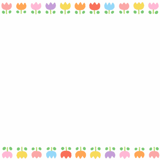 チューリップのフレーム素材