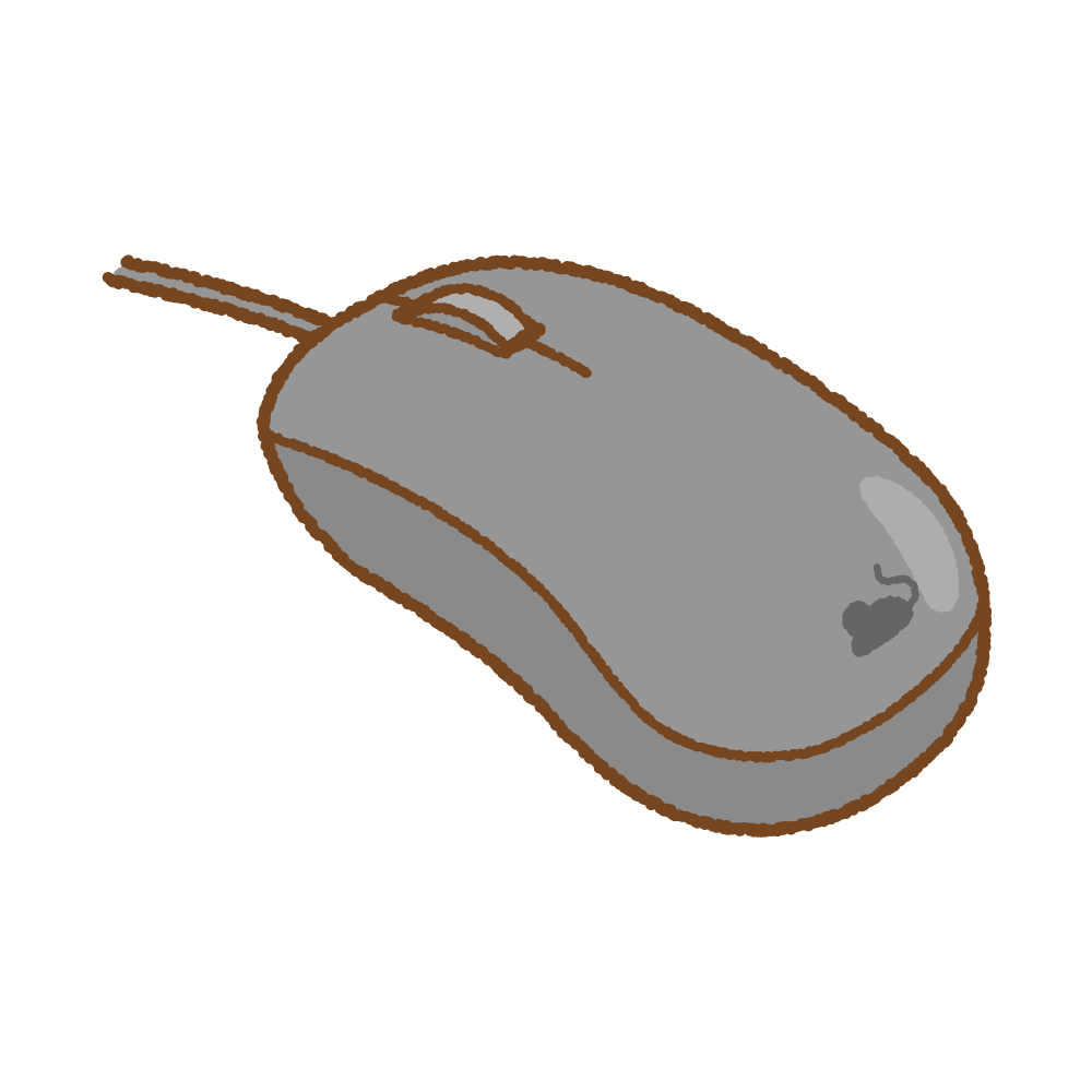 マウスのフリーイラスト Clip art of computer mouse