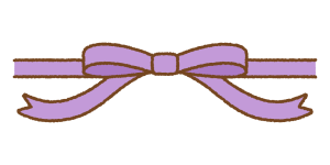 リボンのフリーイラスト Clip art of ribbon