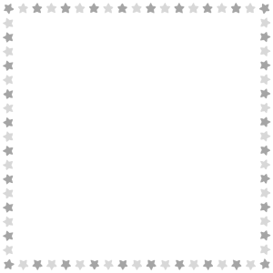 星の正方形フレーム素材のフリーイラスト Clip art of star square frame