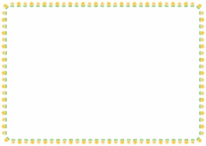 花のフレーム素材のフリーイラスト Clip art of flower paper frame