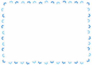 折り紙カブトのフレーム素材のフリーイラスト Clip art of origami-kabuto paper frame