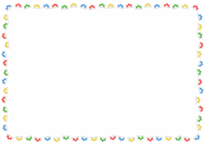 折り紙カブトのフレーム素材のフリーイラスト Clip art of origami-kabuto paper frame