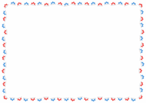 折り紙カブトのフレーム素材のフリーイラスト Clip art of origami-kabuto paper frame