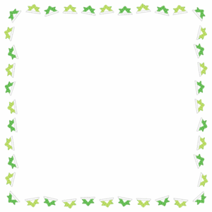 折り紙カブトの正方形フレーム素材のフリーイラスト Clip art of origami-kabuto square frame