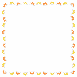 折り紙カブトの正方形フレーム素材のフリーイラスト Clip art of origami-kabuto square frame