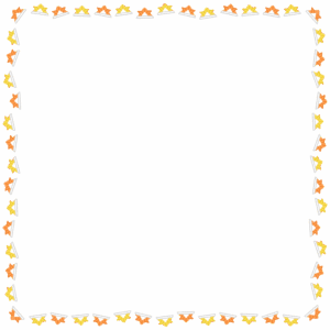 折り紙カブトの正方形フレーム素材のフリーイラスト Clip art of origami-kabuto square frame