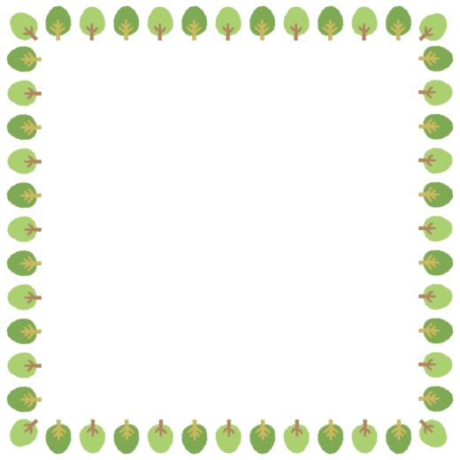 木の正方形フレーム素材