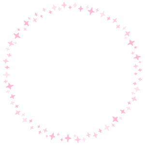 キラキラの丸フレーム素材のフリーイラスト Clip art of kirakira circle frame