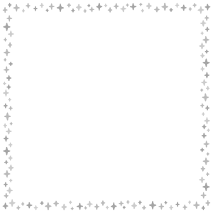 キラキラの正方形フレーム素材のフリーイラスト Clip art of kirakira square frame