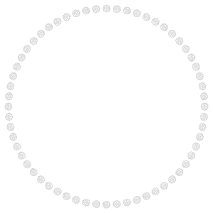 お花紙の丸フレーム素材のフリーイラスト Clip art of ohanagami circle frame