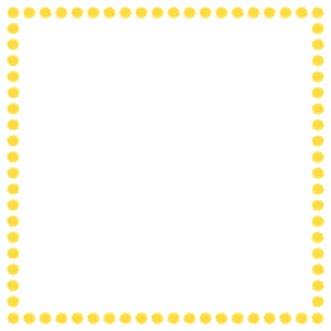お花紙の正方形フレーム素材のフリーイラスト Clip art of ohanagami square frame