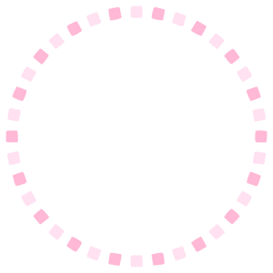 四角形の丸フレーム素材のフリーイラスト Clip art of quadrilateral circle frame