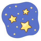 夜空の星のイラスト
