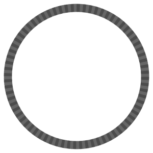 ストライプ柄の丸フレーム素材のフリーイラスト Clip art of stripes circle frame