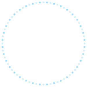 ふんわりドットの丸フレーム素材のフリーイラスト Clip art of dot circle frame