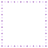 ふんわりドットの正方形フレーム素材のフリーイラスト Clip art of dot square frame