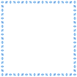 アジサイの正方形フレーム素材のフリーイラスト Clip art of hydrangea square frame