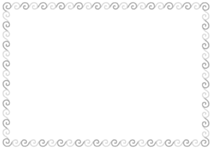 うずまきのフレーム素材のフリーイラスト Clip art of uzumaki paper frame
