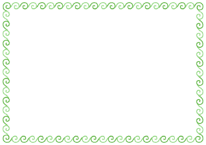 うずまきのフレーム素材のフリーイラスト Clip art of uzumaki paper frame