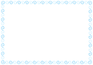 うずまきのフレーム素材のフリーイラスト Clip art of uzumaki paper frame