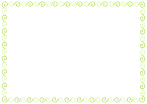 うずまきのフレーム素材のフリーイラスト Clip art of uzumaki paper frame
