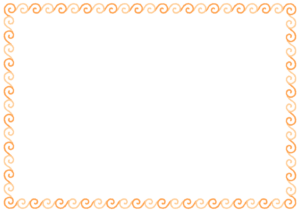 うずまきのフレーム素材のフリーイラスト Clip art of uzumaki paper frame