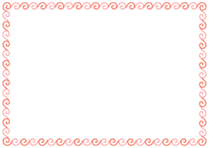 うずまきのフレーム素材のフリーイラスト Clip art of uzumaki paper frame