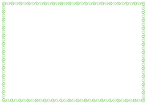 うずまきのフレーム素材のフリーイラスト Clip art of uzumaki paper frame