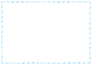 うずまきのフレーム素材のフリーイラスト Clip art of uzumaki paper frame