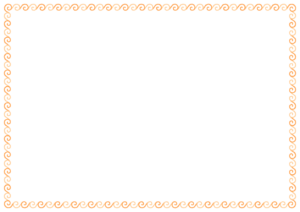 うずまきのフレーム素材のフリーイラスト Clip art of uzumaki paper frame