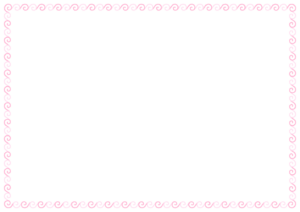 うずまきのフレーム素材のフリーイラスト Clip art of uzumaki paper frame