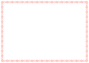 うずまきのフレーム素材のフリーイラスト Clip art of uzumaki paper frame