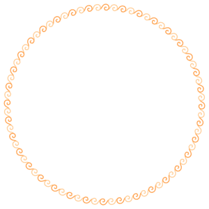 うずまきの丸フレーム素材のフリーイラスト Clip art of uzumaki circle frame