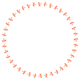 赤とんぼの丸フレーム素材のフリーイラスト Clip art of aka-tombo circle frame