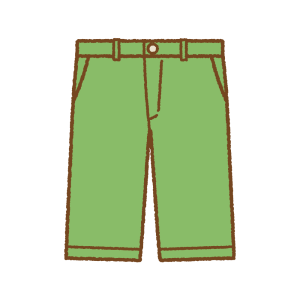 ハーフパンツのフリーイラスト Clip art of half-pants