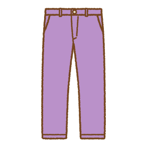 長ズボンのフリーイラスト Clip art of long-pants