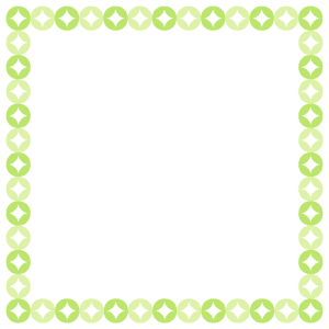 七宝文様の正方形フレーム素材のフリーイラスト Clip art of shippou square frame