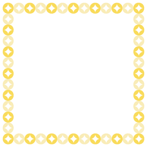 七宝文様の正方形フレーム素材のフリーイラスト Clip art of shippou square frame