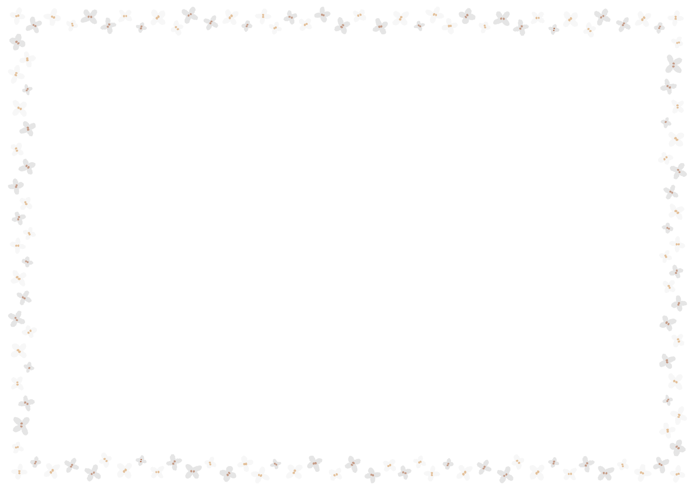 ギンモクセイのフレーム素材のフリーイラスト Clip art of ginmokusei paper frame