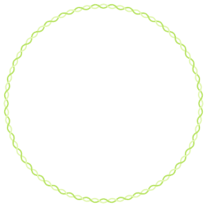 螺旋の丸フレーム素材のフリーイラスト Clip art of helix circle frame